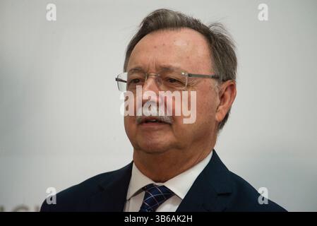 23. Juli 2022, Sevilla, Andalusien, Spanien: JUAN JESUS VIVAS, Präsident von Ceuta, während der Einweihung von Juanma Moreno (PP) als Präsident der Junta de Andalucia im San Telmo Palast in Sevilla (Foto: © Angel Garcia/ZUMA Press Wire) Stockfoto
