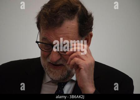 23. Juli 2022, Sevilla, Andalusien, Spanien: Der ehemalige Präsident Spaniens, MARIANO RAJOY, während der Einweihung von Juanma Moreno (PP) als Präsident der Junta de Andalucia im San Telmo Palast in Sevilla (Foto: © Angel Garcia/ZUMA Press Wire) Stockfoto