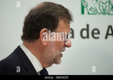 23. Juli 2022, Sevilla, Andalusien, Spanien: Der ehemalige Präsident Spaniens, MARIANO RAJOY, während der Einweihung von Juanma Moreno (PP) als Präsident der Junta de Andalucia im San Telmo Palast in Sevilla (Foto: © Angel Garcia/ZUMA Press Wire) Stockfoto