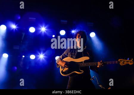 16. September 2023: Lugo, Galicien, Spanien. Sidonie, Indie-Rock- und Psychedelic-Rock-Gruppe aus Barcelona, während ihres Konzerts beim Caudal fest 2023. (Kreditbild: © Cristian Leyva/ZUMA Press Wire) Stockfoto