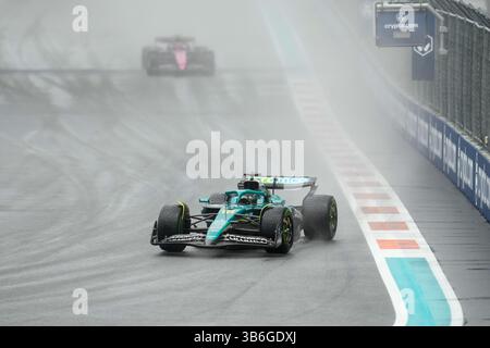 Miami, USA. Mai 2025. Lance Walk (CAN), Aston Martin, Nr. 18 Credit: Independent Photo Agency/Alamy Live News Stockfoto