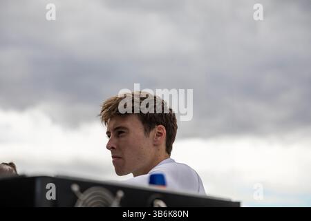 MARCUS ARMSTRONG (11) aus Christchurch, Neuseeland, bereitet sich auf die erste 1-Millionen-Dollar-Challenge im Thermal Club in Thermal, CA. Vor (Bild: © Grindstone Media Group/Aspinc/Ri/CSM via ZUMA Press Wire) Stockfoto