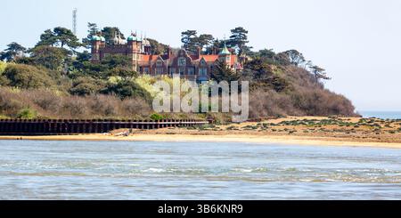 Bawdsey Manor Bawdsey Island Suffolk Großbritannien Stockfoto
