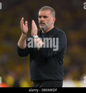 London, Großbritannien. Mai 2025. Tottenham Hotspur gegen Bodø/Glimt - UEFA Europa League - Halbfinale - Tottenham Hotspur Stadium. Tottenham Manager Ange Postecoglou. Bildnachweis: Mark Pain / Alamy Live News Stockfoto