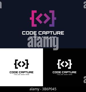 Coding-Logo Stock Vektor