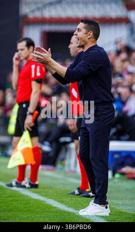 11. November 2023, Madrid, Spanien: MADRID, SPANIEN - 11. NOVEMBER: .Michel von Girona FC während des La Liga EA Sports Matches zwischen Rayo Vallecano und Girona FC im Estadio de Vallecas am 11. November 2023 in Madrid, Spanien (Credit Image: © Pablo Garcia/DAX via ZUMA Press Wire) Stockfoto