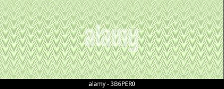 Nahtloser blauer Wellenmuster-Vektor mit modernem minimalem Liniendesign für Ozeanhintergründe, Textildrucke und abstrakte dekorative Elemente. Stock Vektor