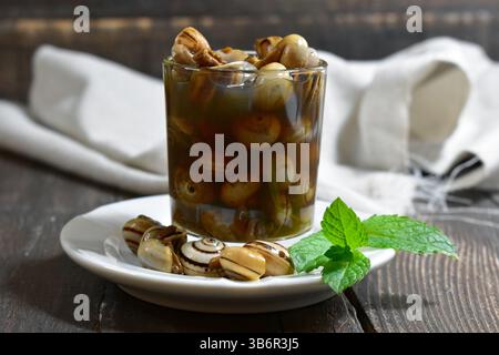 Spanische Tapas Schnecken Food Hintergrund Stockfoto