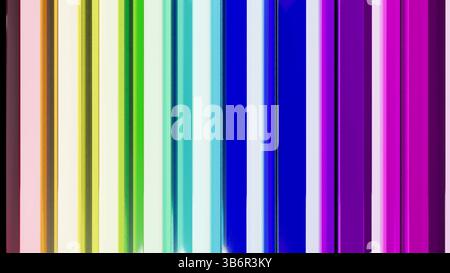 Vertikales Stipe-3D-Rendering in Regenbogenfarbe Stockfoto