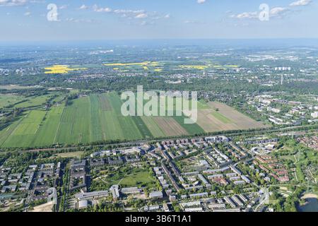 Oberbillwerder, Luftansicht, Bergedorf, Hamburg, Neubaugebiet Stockfoto