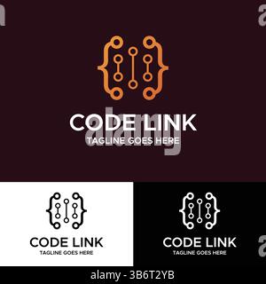 Coding-Logo Stock Vektor