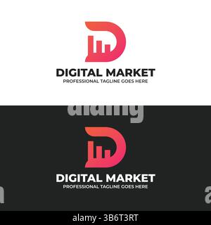 Logo Für Digitales Marketing Stock Vektor