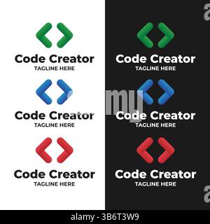 Coding-Logo Stock Vektor