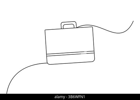 Durchgängiges, einzeiliges Cloud-Speichersymbol modernes minimalistisches Vektordesign für technische Konzepte Stock Vektor