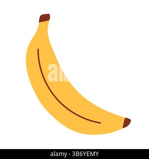 Bananenfrucht Hand gezeichnete Vektor-Illustration Stock Vektor