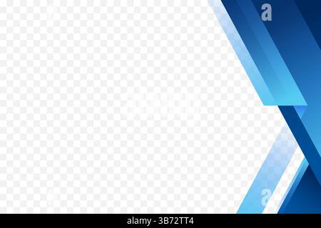 Moderne blaue Verlaufsrahmen Ecke Hintergrund Vektor Illustration Stock Vektor