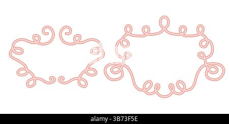 Vntage Ornament Rahmen und kalligraphische Rahmen für elegante Einladungsdekoration Zertifikat Design oder Grußkarten Layout Stock Vektor