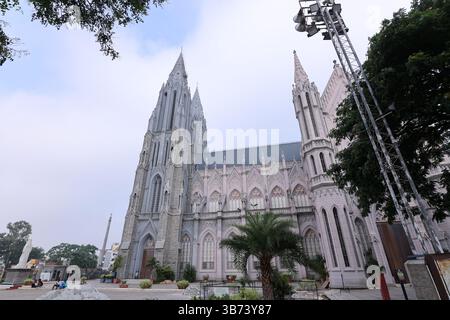 St. Philomena's, Kathedrale, St. Joseph's, Kathedrale, Diözese Mysore, Grandest, Filumena, Märtyrer, gotisch, katholisch, Kirchen, Mysore, Süden, Indien Stockfoto