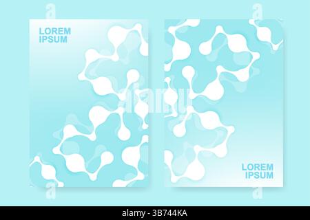 Moderne Wissenschaft, Medizin, Gesundheitswesen, digitale Technologie Konzept Idee für Broschüre, Cover, Flyer, Bericht, Poster, Layout, Prospekt, Katalog Stock Vektor