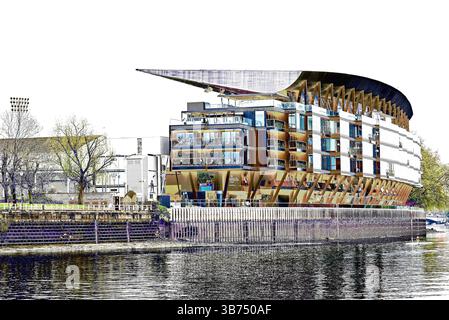 Rund Um London - Architectural Abstract, Craven Cottage Stockfoto