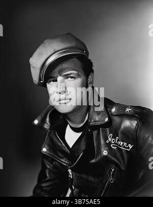 Marlon Brando (Werbefoto für The Wild One) 1953 Stockfoto