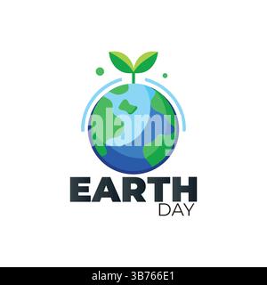 Happy Earth Day Karte, Poster. Vektor Stock Vektor