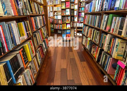 City Lights Bookstore ist ein unabhängiges Geschäft in North Beach in San Francisco. Berühmt wurde er durch die Beat-Autoren der 50er und 60er Jahre Stockfoto
