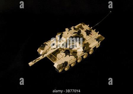 Modell im Maßstab von einem deutschen Panzer aus dem zweiten Weltkrieg Stockfoto