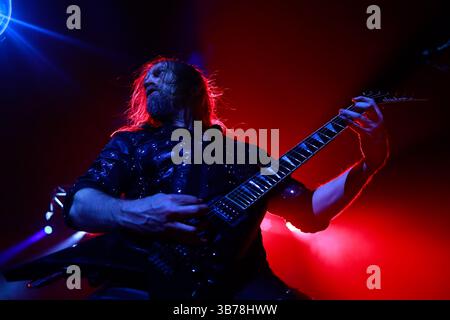 Mexiko-Stadt, Mexiko. Mai 2025. Andy Sneap Gitarrist der britischen Band Judas Priest trat als Teil der Monster of Rock Tour in der Mexico City Arena auf. Am 4. Mai 2025 in Mexiko-Stadt. (Foto: Carlos Santiago/Eyepix/SIPA USA) Credit: SIPA USA/Alamy Live News Stockfoto