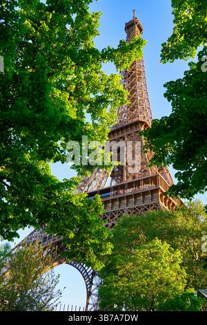 Eiffel-Turm. Paris. Frankreich. Stockfoto