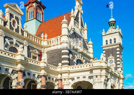Bahnhof Dunedin, Dunedin, Region Otago, Südinsel, Neuseeland Stockfoto