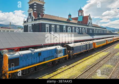 Bahnhof Dunedin, Dunedin, Region Otago, Südinsel, Neuseeland Stockfoto