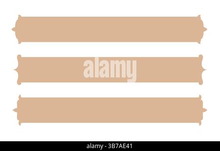 Islamischer Ornament Rahmen Elegantes Goldenes Trennblatt Im Arabischen Stil Stock Vektor