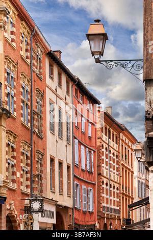Rue Saint-Rome, Toulouse, Haute-Garonne, Occitanie, Frankreich, Europa. Stockfoto