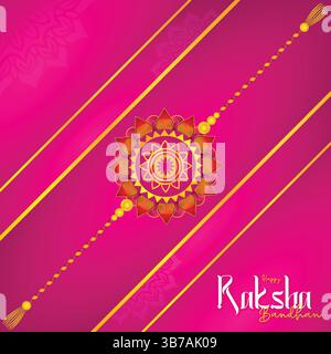 Happy Raksha Bandhan: Indian Festival of Sisterhood Stock Vektor