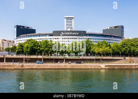 Maison de la Radio et de la Musique in Paris, Frankreich, Sitz des französischen öffentlich-rechtlichen Rundfunks Radio France. Stockfoto
