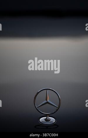 Paris, Frankreich. Mai 2025. Illustration - die Mercedes Maybach Limousine im Elysee Präsidentenpalast in Paris, Frankreich am 5. Mai 2025.Foto: Eliot Blondet/ABACAPRESS.COM Credit: Abaca Press/Alamy Live News Stockfoto