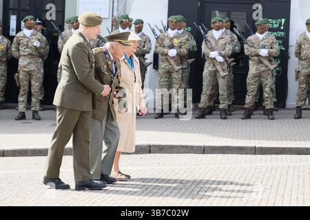 Prag, Tschechische Republik. Mai 2025. Fotografiert während einer militärischen Zeremonie der tschechischen Verteidigung in Prag. König Philippe von Belgien besucht das Land am 5. Mai 2025 und 6. Mai 2025 offiziell. BELGA FOTO BENOIT DOPPAGNE Credit: Belga News Agency/Alamy Live News Stockfoto