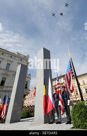 Prag, Tschechische Republik. Mai 2025. Illustration, aufgenommen während einer militärischen Zeremonie der tschechischen Verteidigung am Dienstag, den 6. Mai 2025 in Prag. König Philippe von Belgien besucht das Land am 5. Mai 2025 und 6. Mai 2025 offiziell. BELGA FOTOPOOL BENOIT DOPPAGNE Credit: Belga News Agency/Alamy Live News Stockfoto