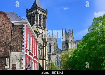 Ein Blick auf York Minster, York, England Stockfoto
