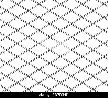 Diamantformen, Rauten, Quadrate, geometrisches nahtloses Vektor-Muster. Abstrakte Vintage-Textur, stilvoller minimaler Hintergrund. Abbildung für Paket, Stock Vektor