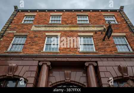 Allgemeine Ansicht der Außenansicht einer Barclays Bank im Dorf der 1900er Jahre im Beamish Museum am 28. August 2024 in Stanley, UN Stockfoto