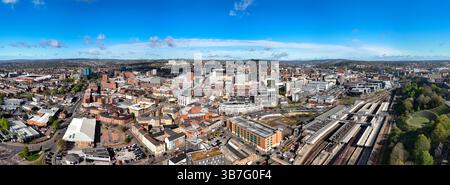 Panoramaaufnahme von Sheffield UK Stockfoto