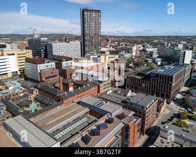 Panoramaaufnahme von Sheffield UK Stockfoto