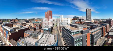 Panoramaaufnahme von Sheffield UK Stockfoto