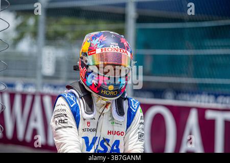 Mai 2024, Miami, Florida, USA: Yuki Tsunoda (JAP) Visa Cash App RB F1 Team – RB VCARB01 – Honda RBPT.. Während der FORMEL 1 CRYPTO.COM MIAMI GRAND PRIX, Miami International Autodrome, Miami, FL, USA (Kreditbild: © Alessio de Marco/ZUMA Press Wire) Stockfoto
