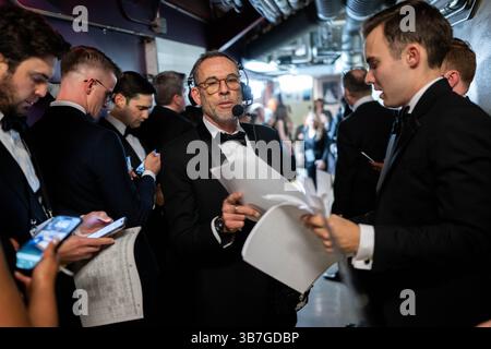 10. März 2024, Hollywood, Kalifornien, USA: Backstage bei den 96. Oscars im Dolby Theatre im Ovation Hollywood am Sonntag, 10. März 2024. (Kreditbild: © AMPAS/ZUMA Press Wire) Stockfoto