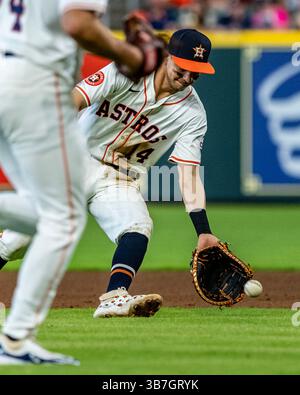 Juni 2024. Yordan Alvarez #44 der Houston Astros in Aktion gegen die Baltimore Orioles im Minute Maid Park in Houston Texas. Houston schlägt die Orioles 8-1, als sie in Texas gefegt werden. (Kreditbild: Stockfoto