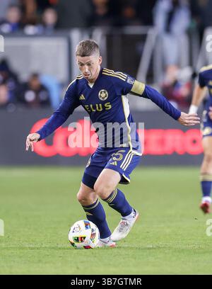 9. März 2024, San Jose, Kalifornien, USA: Vancouver Whitecaps Mittelfeldspieler RYAN GAULD (25) während des MLS-Spiels zwischen den San Jose Erdbeben und den Vancouver Whitecaps im PayPal Park in San Jose, Kalifornien (Credit Image: © Jeff Mulvihill Jr./ZUMA Press Wire) Stockfoto