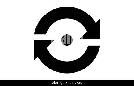 Symbol Neu Laden Vektor-Illustrationsdesign Stock Vektor